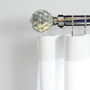 Classy Homes Curtain Rod 28-48 in Single Black Nickel 25/28