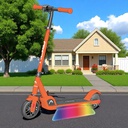 Electric Scooter, Orange