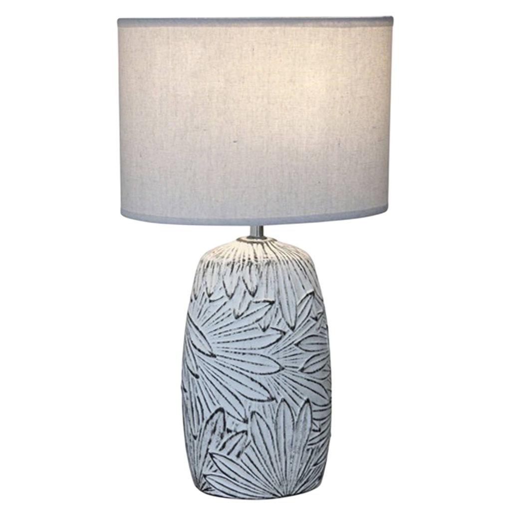 G-light Ceramic Table Lamp, E27, White / Black