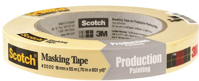 Scotch Contractor Grade Masking Tape 18mm x 55M