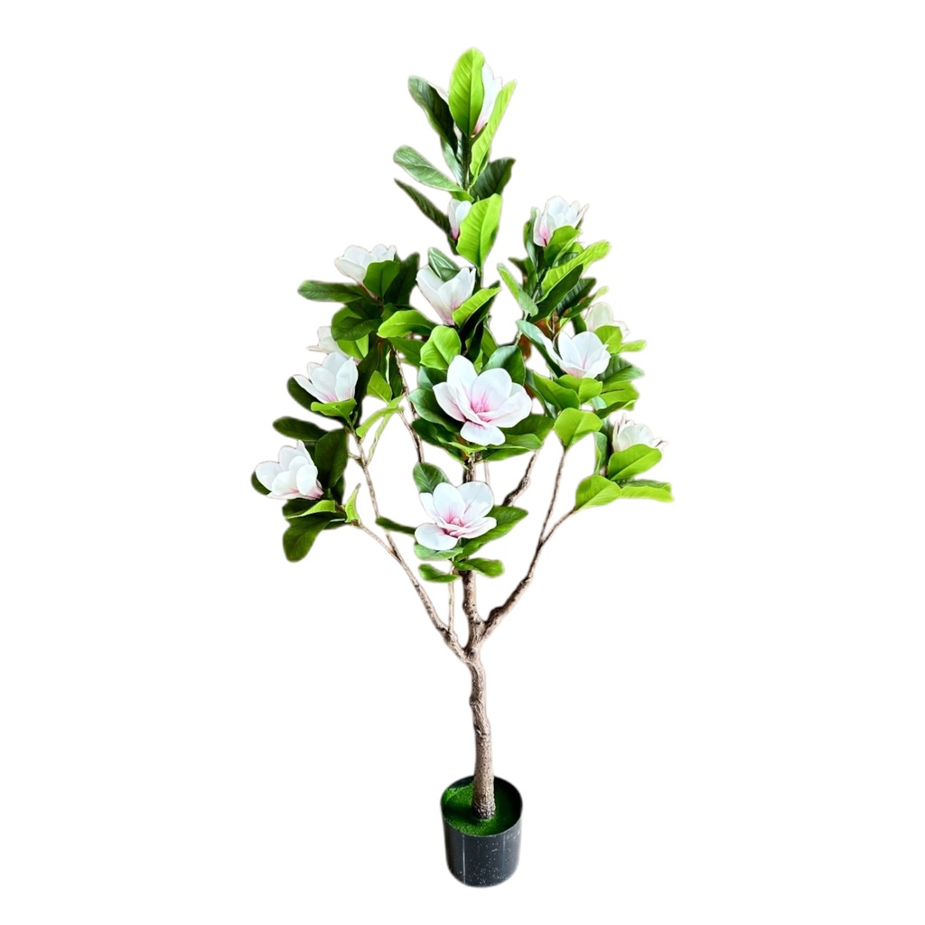 Classy Homes Artificial Potted Plant With 15 Heads, 5Ft 3In. (160cm)
