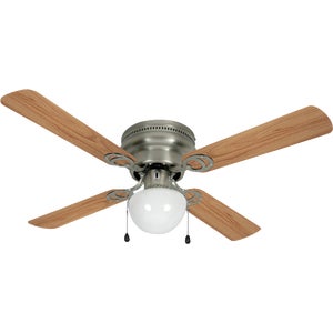 Home Impressions Neptune Ceiling Fan with Light Kit 42 In. Brushed Nickel