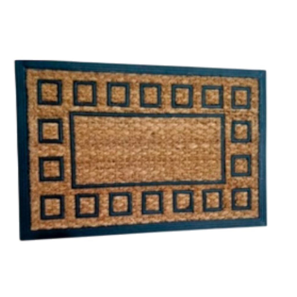 Classy Homes Coco Rubber Non-Brushed Panama Mat 18 x 30 In., 8mm Thick