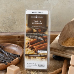[6900] Candle Warmers Value Pack Classic Wax Melt 5oz., Vanilla Cinnamon