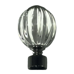 [HHHD-CTRD-01092 (RH010-84BN) CHCR30011] Classy Homes Curtain Rod 48-84 in Single Black Nickel 16/19