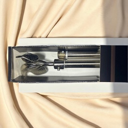 [HHHD-CTRD-01101 (RH025-84S-D) CHCR30020] Classy Homes Curtain Rod 48-84 in Double Silver 16/19