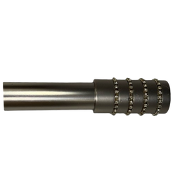 [HHHD-CTRD-01135 (RH117-120BN-P) CHCR30054] Classy Homes Curtain Rod 66-120 in Single Black Nickel 25/28