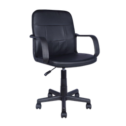 [ZCH-5002-BK / MOC31927] Mobel Executive Office Chair PVC, Black (Weight Limit 220lb)