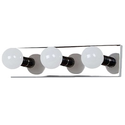 [11 4203-0  /  RH9141-1 / D5290-CH] Royal Homes 3-Light Vanity Wall Lamp 3 x E27, Mirror Chrome Finish