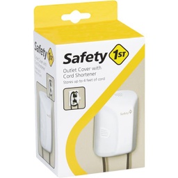 [48308] ****Safety 1st White Plastic Outlet Cover w/Cord Shortener
