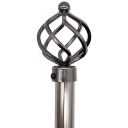 [RH011-B4884BN/ZY-132 / 011-B4884BN/ZY-132] Royal Homes Curtain Rod 48-84 In. Blk Nickel