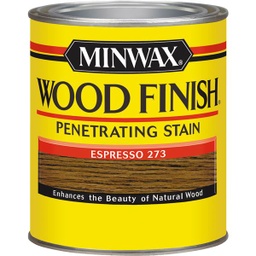 [700504444 / 8965121 / 70050] Minwax Wood Finish Penetrating Stain, Espresso, 1 Qt.