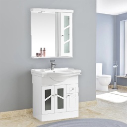 [6034 RHBV16974] Royal Homes Bathroom Vanity 31.4 x 18.1 x 33.4 In. White