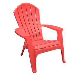 [254141  / 8371-26-3700] ****Adams RealComfort Resin Adirondack Chair Cherry Red