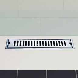 [BA-1027- 50cm RHLSFD15401] Royal Homes Linear Shower Floor Drain 3.9"x 19.6" x 2.5"