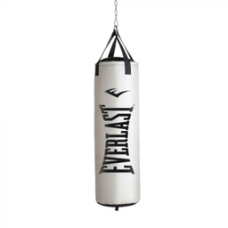 [P00001268] ****Everlast Heavy Punching Bag 60LB Silver &amp; Black