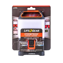 [41-3760] Life Gear Storm-Proof ABS LED Collapsible Lantern, Red &amp; Black