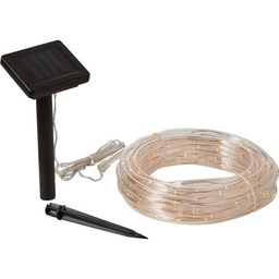 [B-22WW] ****Outdoor Expressions 28 Ft.100-Light LED Warm White Solar Rope Light