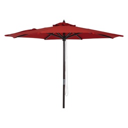 [TJWU-003A-230-R] Outdoor Expressions Market Patio Umbrella 7.5 Ft. Crimson Red with Chrome Plated Hardware
