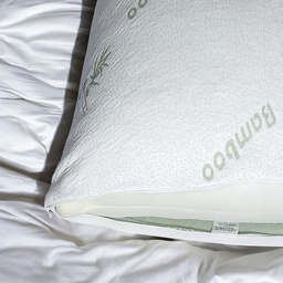 [730-BAMBOO-6040 CHBP27512] Classy Homes Bamboo Pillow With Memory Foam, Standard 40x60cm / 16 x 24 In.