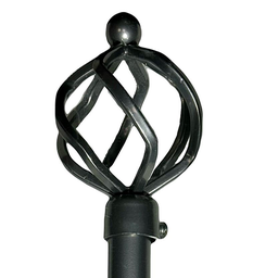 [722-A1012-2848CHSIL-P CHCR28528 / 1434291] Classy Homes Curtain Rod 28-48 In., Champagne Silver - Painted