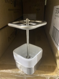 [16270ES] ^iDesign Gia Toothbrush Stand, White