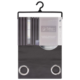 [WPSG39680FBC] Dutty Grommet Window Curtain Panel 55 x 90 In. Grey