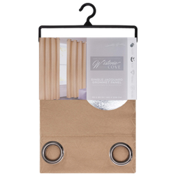 [WPSG44568FBC] Lenox Grommet Window Curtain Panel 55 x 90 In. Taupe