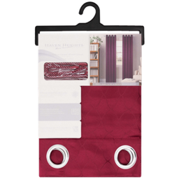 [WPSG47519HBT] Garland Grommet Window Curtain Panel with Tie Back 55 x 90 In. Wine