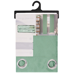 [WPSG47524HBT] Bontaina Grommet Window Curtain Panel with Tie Back 55 x 90 In. Natural