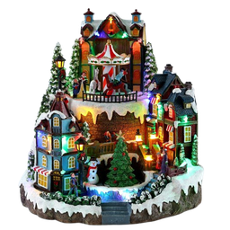[MCH523 / PCXM-XMDR-01052] Mrs. Claus Christmas Village Ornament 10.5 x 10 x 12 In.