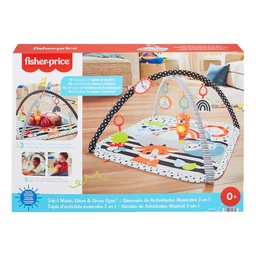 [821-HBP41] Fisher-Price 3-in-1 Music, Glow and Grow Gym Playmat