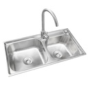 Royal Homes Topmount Double Bowl Kitchen Sink