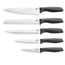 Glad 5pc Knife Set with Acacia Wood Magnetic Block