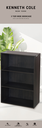 Kenneth Cole 3 Tier Wide Bookcase, Brown