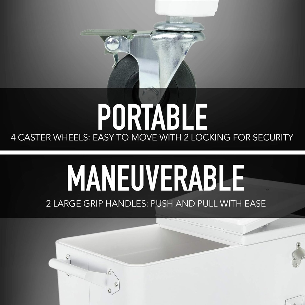 Permasteel Cooler 80 Qt. White