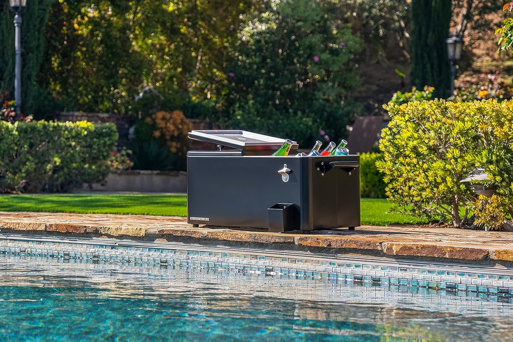 Permasteel Detachable Cooler 80 Qt. Black