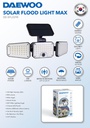 Daewoo Outdoor Solar Flood Light Max