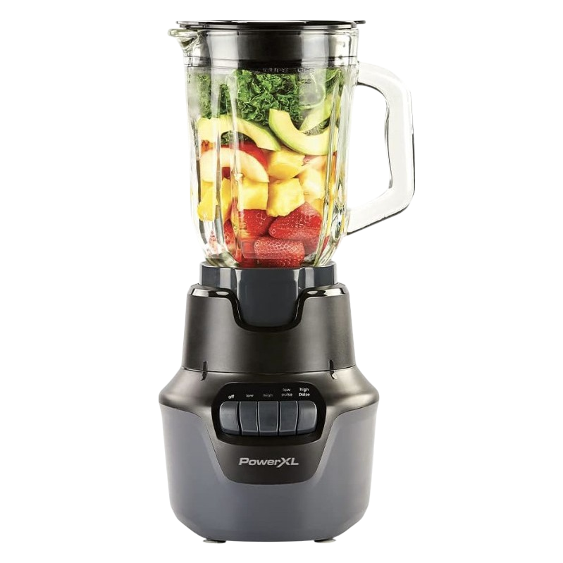 PowerXL Boost Blender Plus 4-Speed, 800 Watts, 48-oz Glass Jar, Black
