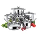 Royal Homes 12pc Cookware Set, Stainless Steel