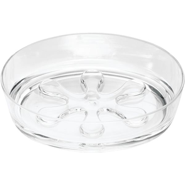 iDesign Eva Acrylic Soap Dish, Clear