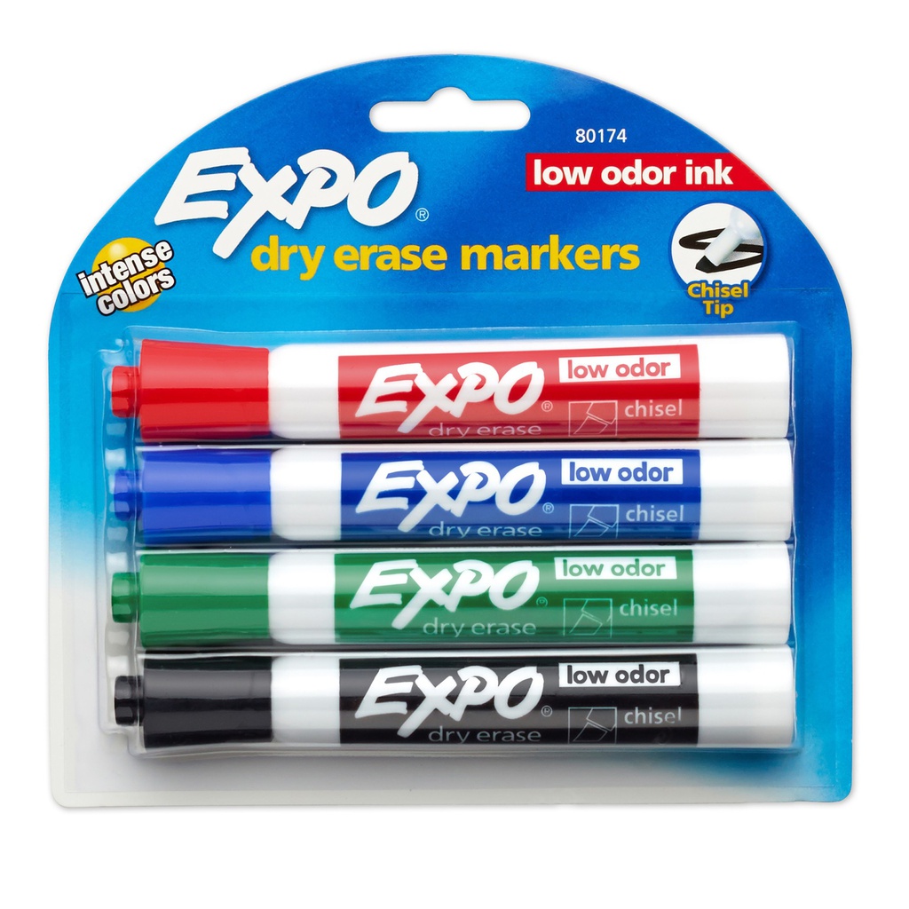 Expo Large Dry Erase Marker Assortment (4-Pack)