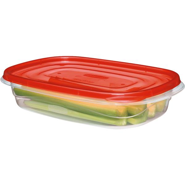 Rubbermaid TakeAlongs Rectangle Food Storage Container with Lids 4 C. Clear (3-Pack)