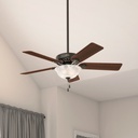 Hunter Revolutions 52In. Classic Deluxe Ceiling Fan with Light, New Bronze (C.F.M - 5562)
