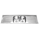 Royal Homes Kitchen Sink - In.71x20x6In. 304 Stainless Steel