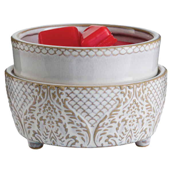 Candle Warmers 2-in-1 Fragrance Warmer, Vintage White