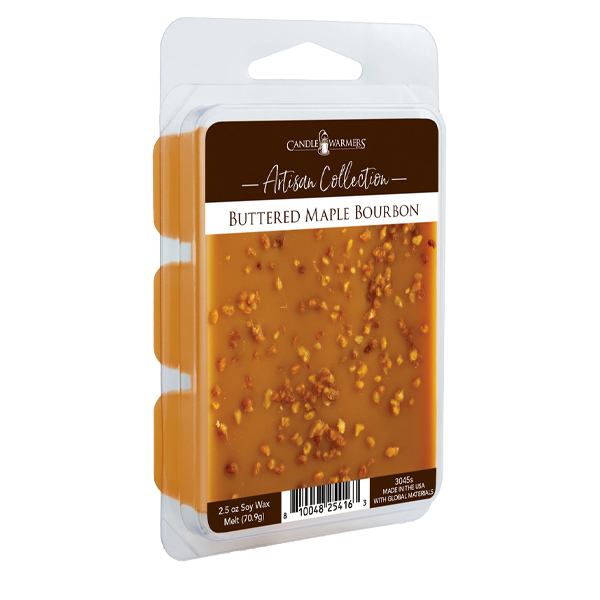 ^Candle Warmers 2.5oz Artisan Wax Melt, Buttered Maple Bourbon