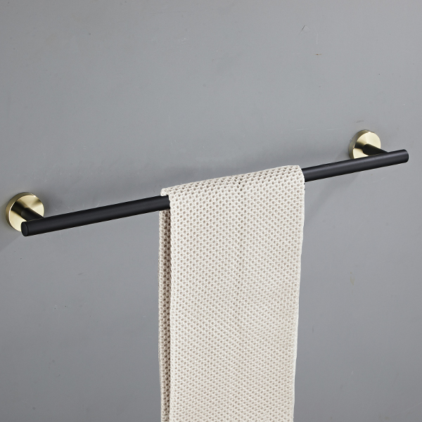 Royal Homes Towel Bar, Black/ Gold