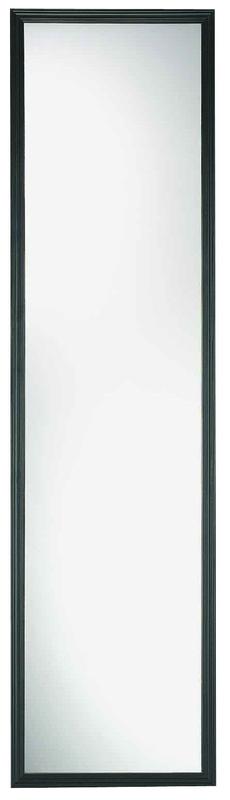 Home Decor Innovations Suave 13 In. x 49 In. Plastic Door Mirror, Black