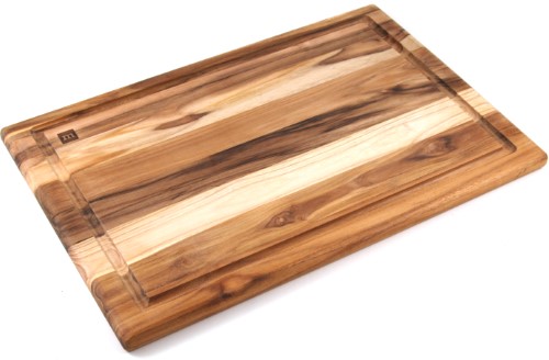 Madeira Housewares Large Teak Edge Grain Carving Board 12 x 18 In.